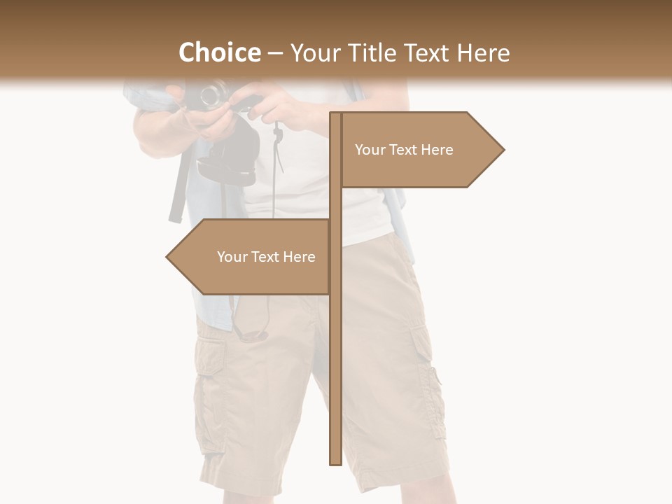 Holding Person Energy PowerPoint Template