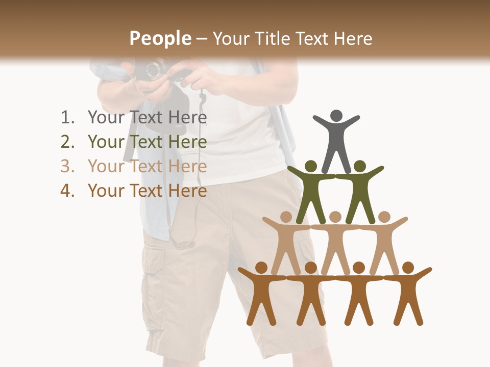 Holding Person Energy PowerPoint Template