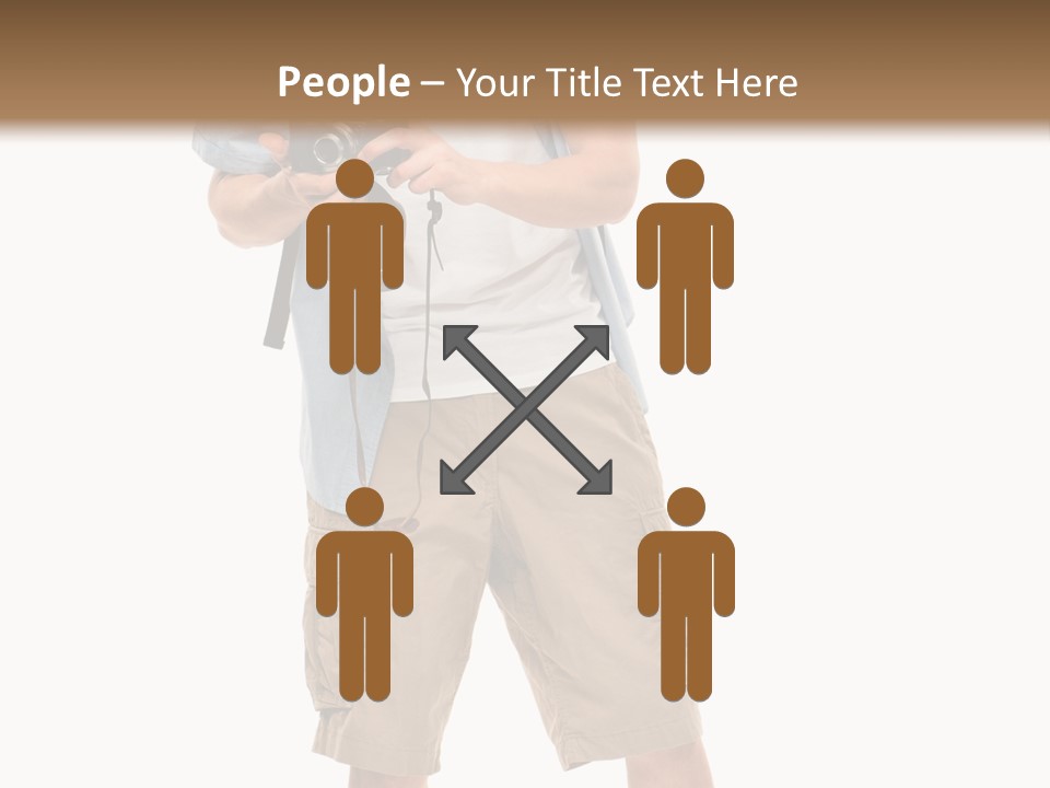 Holding Person Energy PowerPoint Template