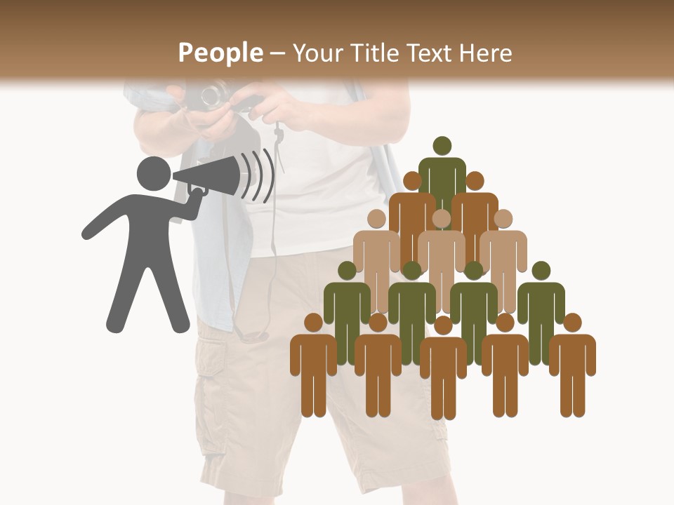 Holding Person Energy PowerPoint Template