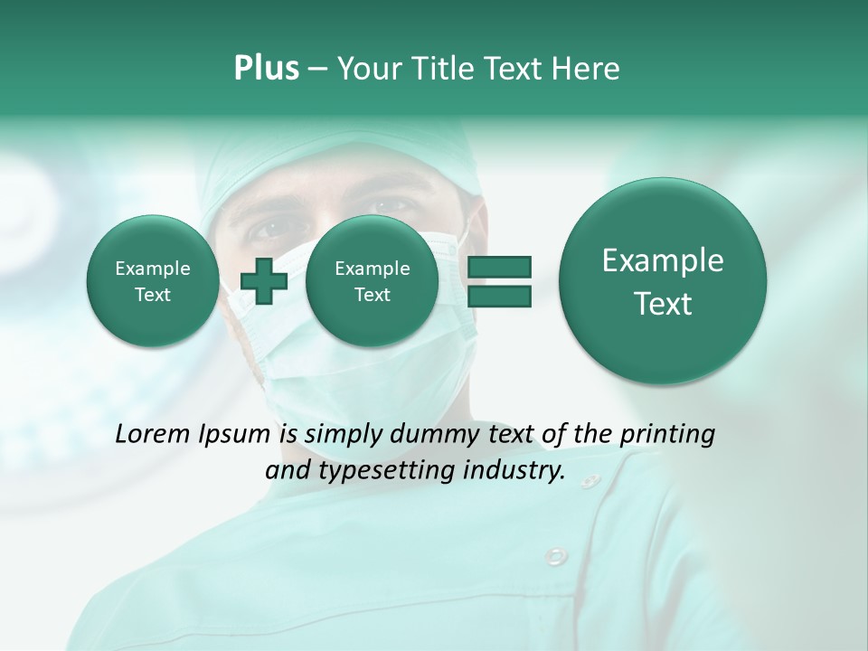 Clinic Surgical Man PowerPoint Template