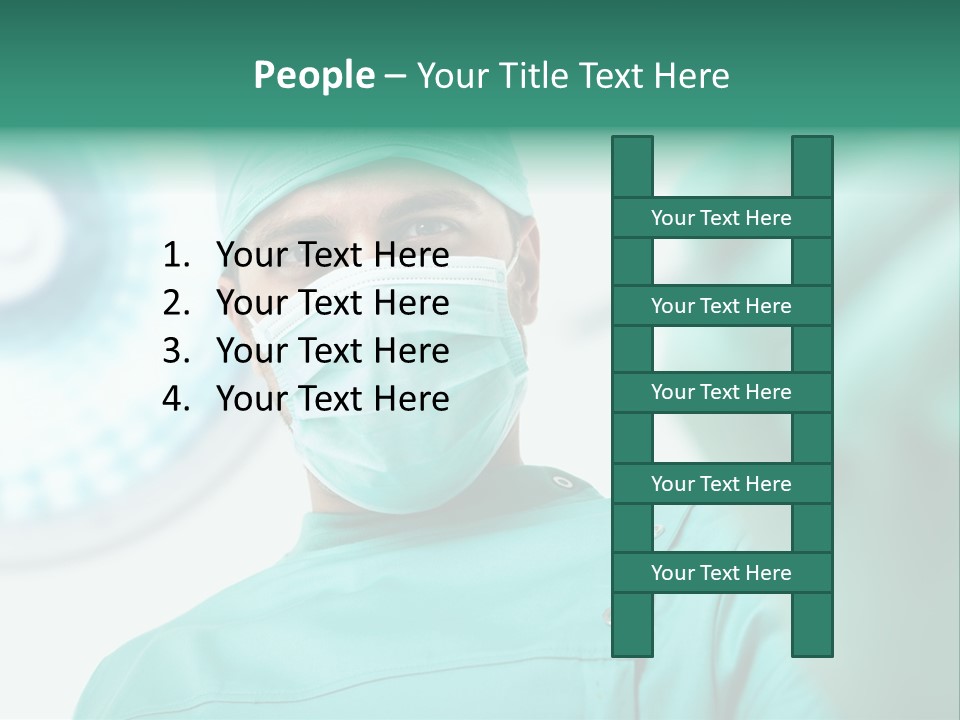 Clinic Surgical Man PowerPoint Template