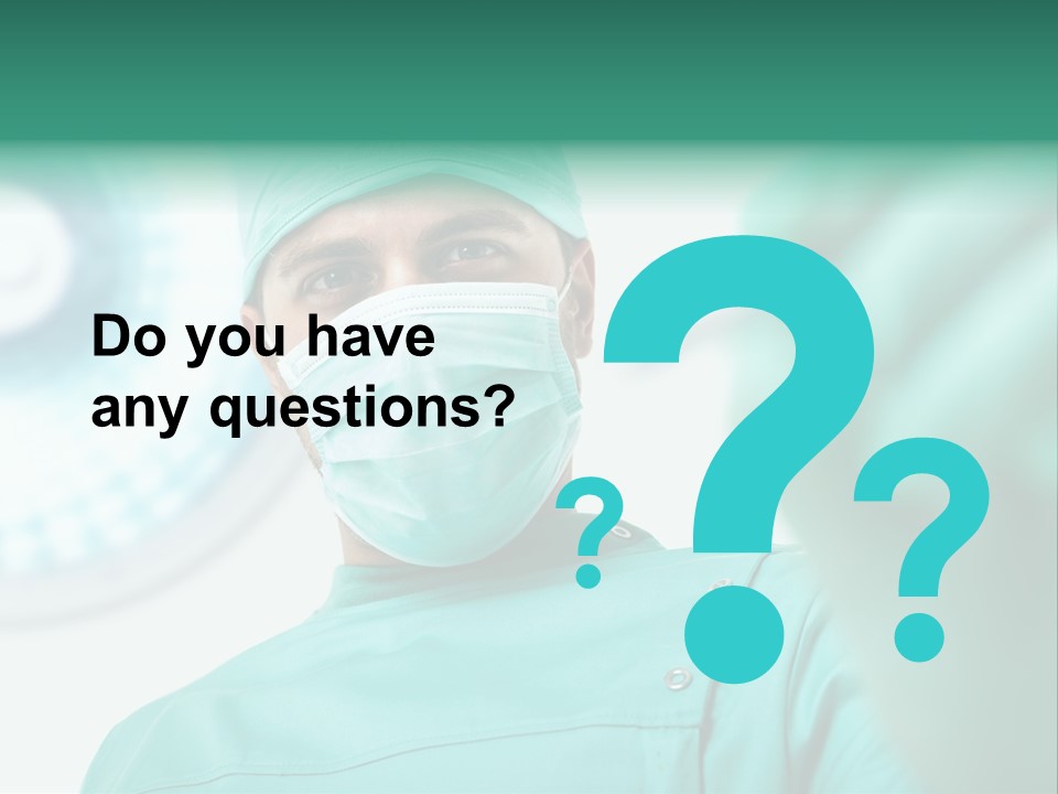 Clinic Surgical Man PowerPoint Template