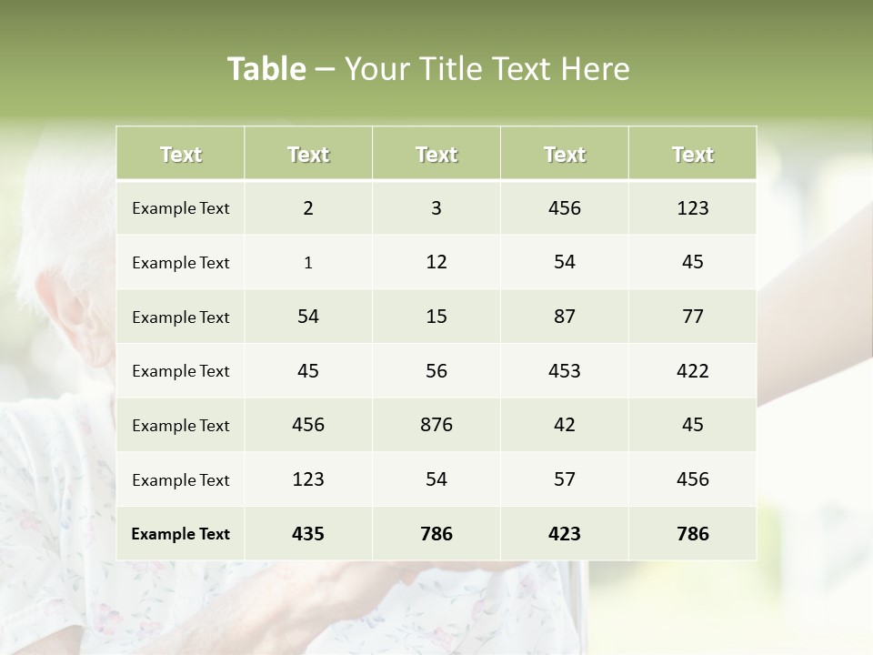 Wheelchair Touching Positive PowerPoint Template
