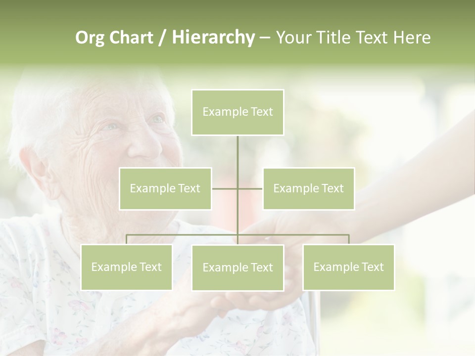 Wheelchair Touching Positive PowerPoint Template