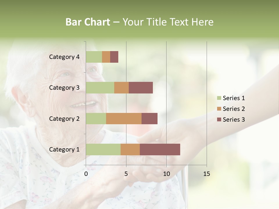 Wheelchair Touching Positive PowerPoint Template