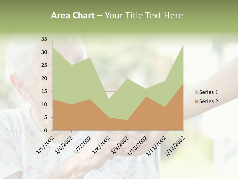 Wheelchair Touching Positive PowerPoint Template