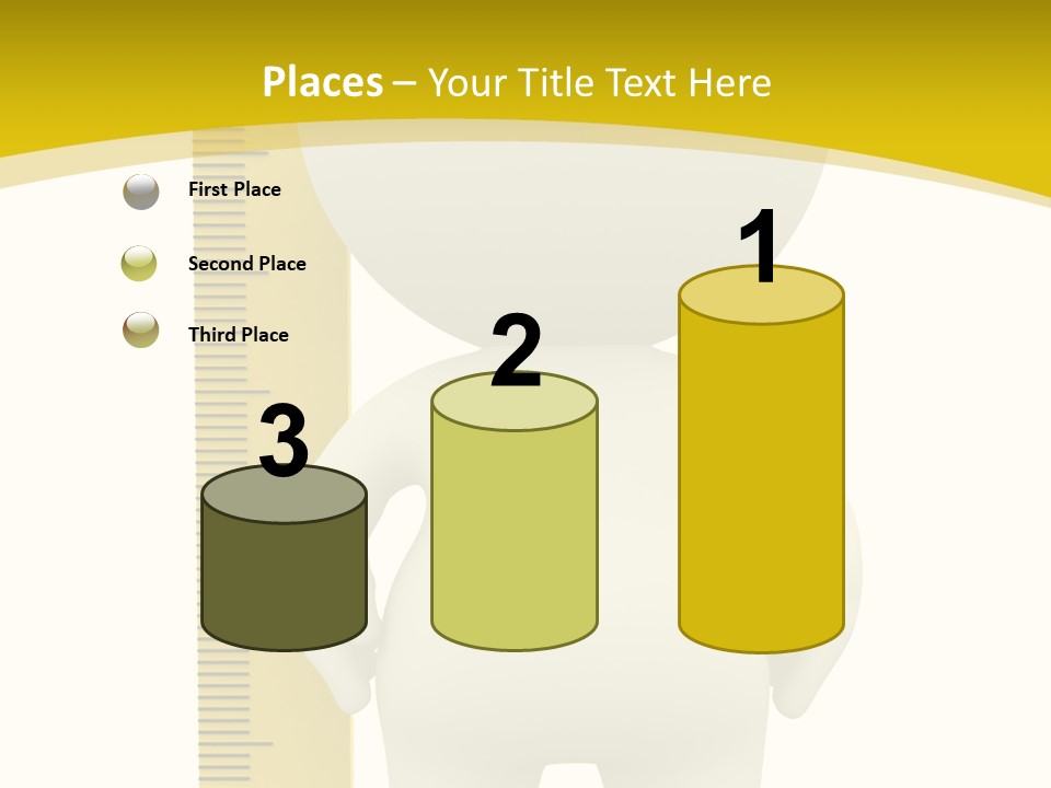 Cartoon Meters Feet PowerPoint Template