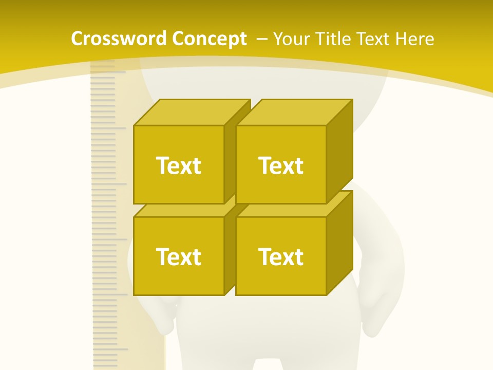 Cartoon Meters Feet PowerPoint Template
