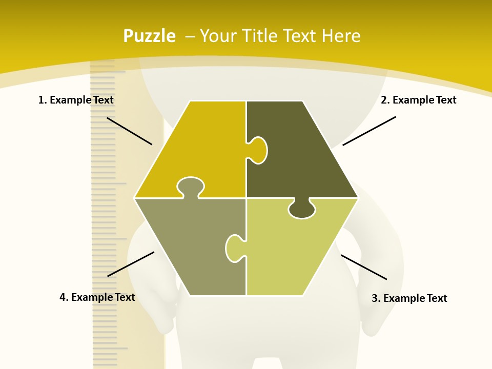 Cartoon Meters Feet PowerPoint Template