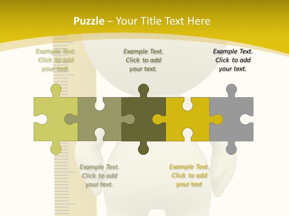 Cartoon Meters Feet PowerPoint Template