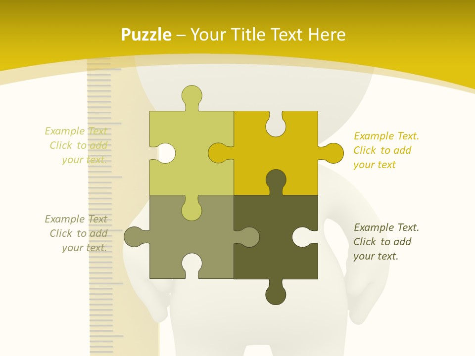 Cartoon Meters Feet PowerPoint Template