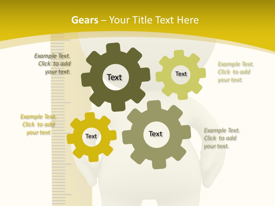 Cartoon Meters Feet PowerPoint Template