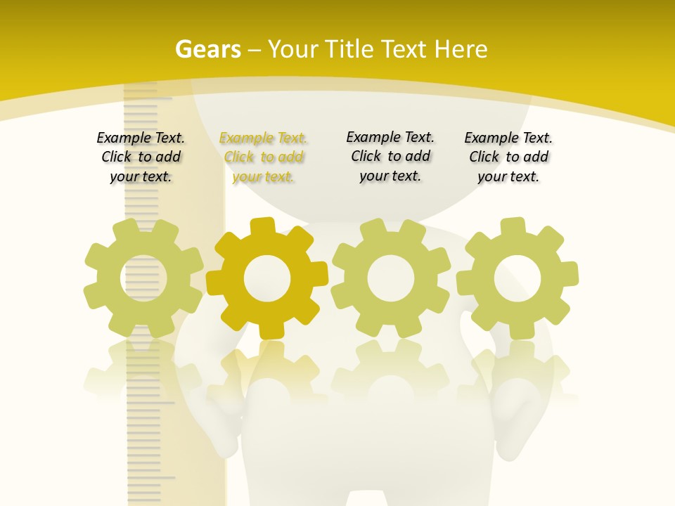 Cartoon Meters Feet PowerPoint Template