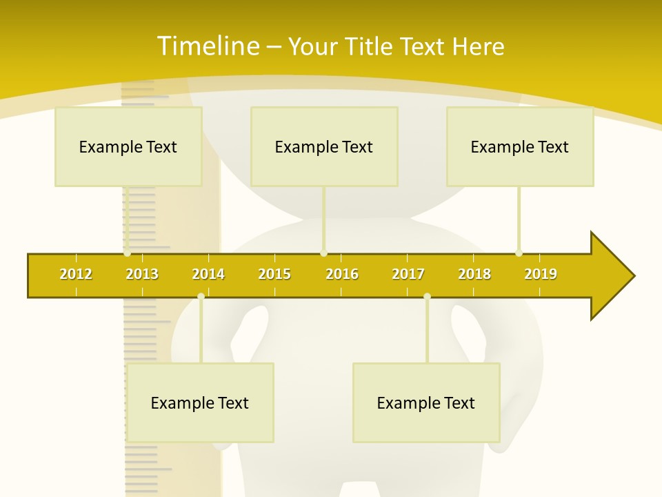 Cartoon Meters Feet PowerPoint Template
