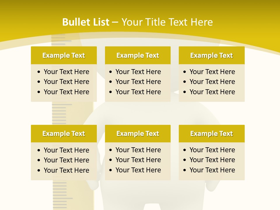 Cartoon Meters Feet PowerPoint Template