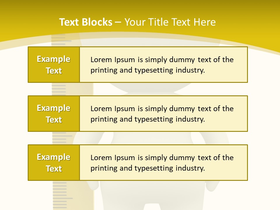 Cartoon Meters Feet PowerPoint Template