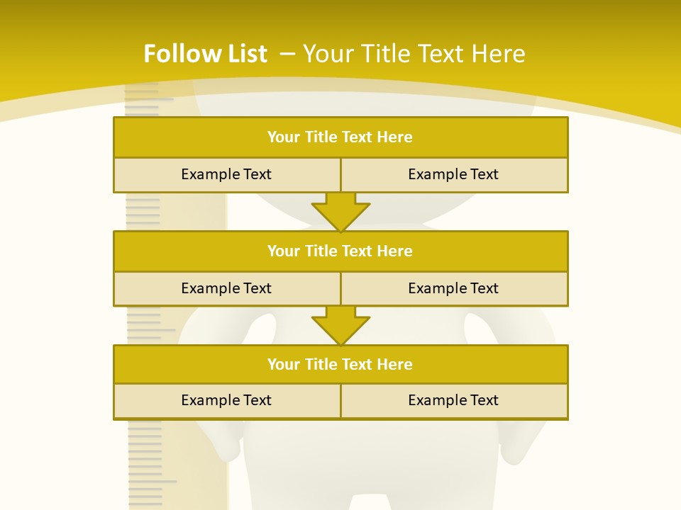 Cartoon Meters Feet PowerPoint Template