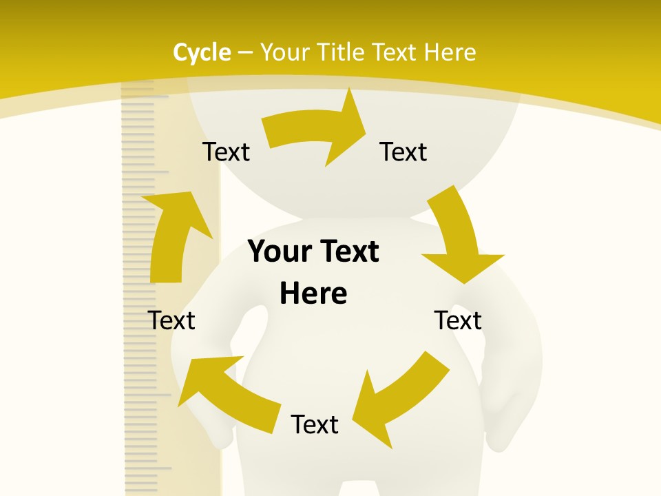 Cartoon Meters Feet PowerPoint Template