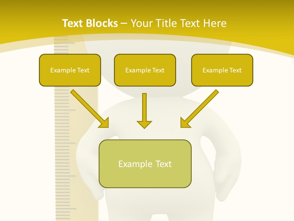 Cartoon Meters Feet PowerPoint Template