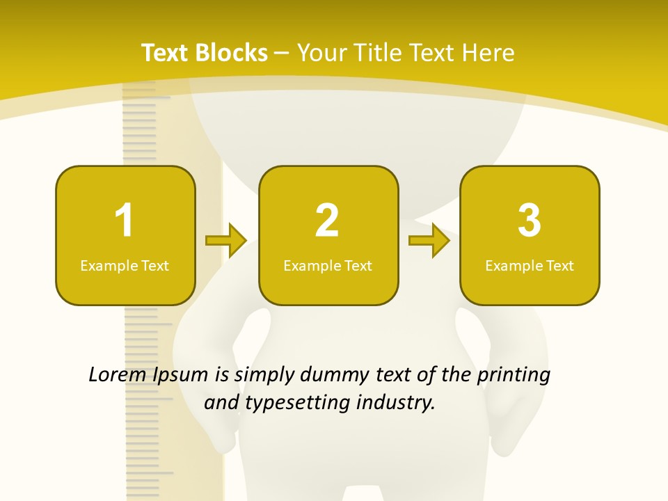 Cartoon Meters Feet PowerPoint Template