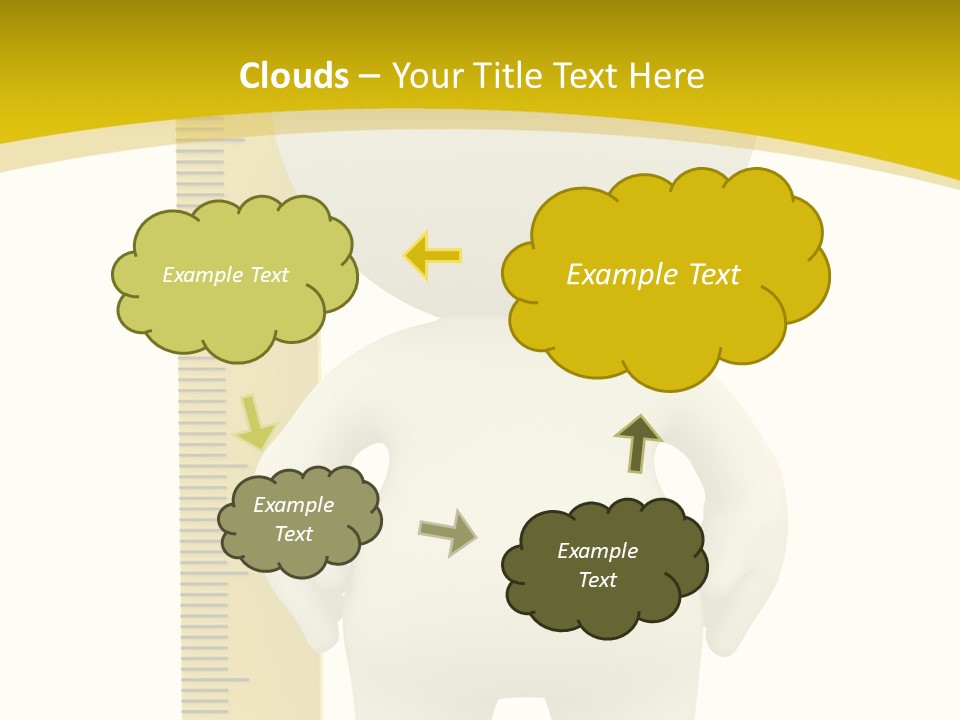 Cartoon Meters Feet PowerPoint Template