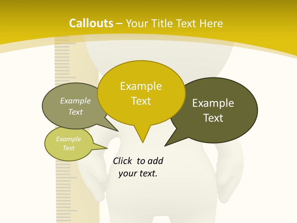 Cartoon Meters Feet PowerPoint Template