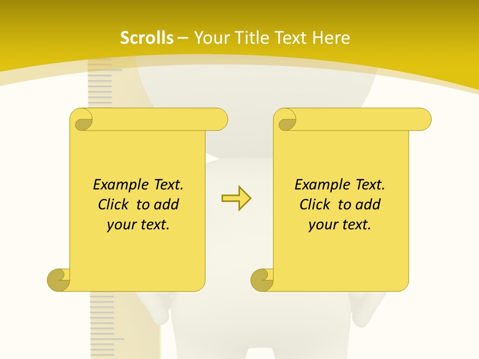 Cartoon Meters Feet PowerPoint Template