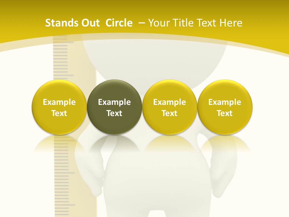 Cartoon Meters Feet PowerPoint Template