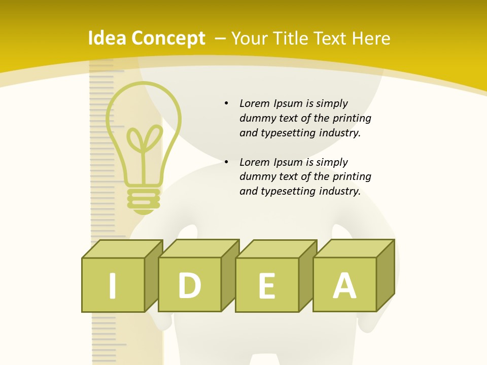 Cartoon Meters Feet PowerPoint Template
