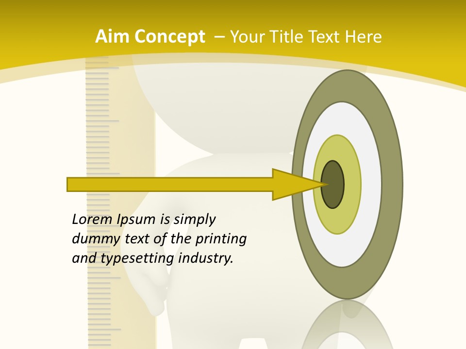 Cartoon Meters Feet PowerPoint Template
