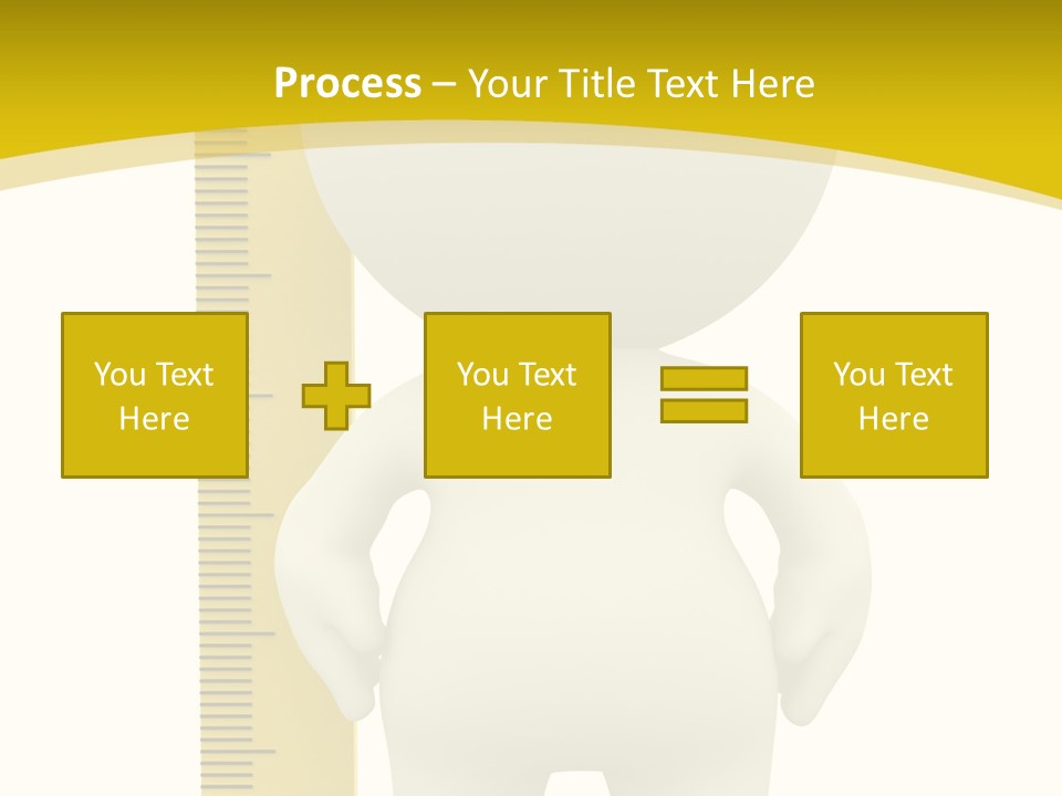 Cartoon Meters Feet PowerPoint Template