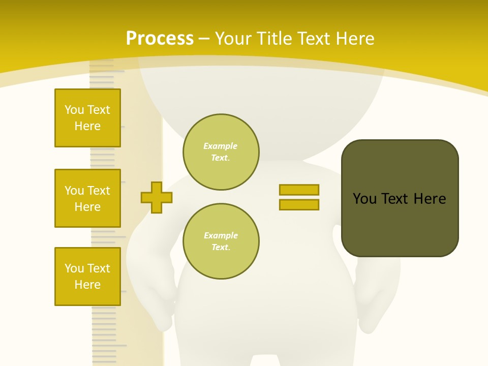 Cartoon Meters Feet PowerPoint Template