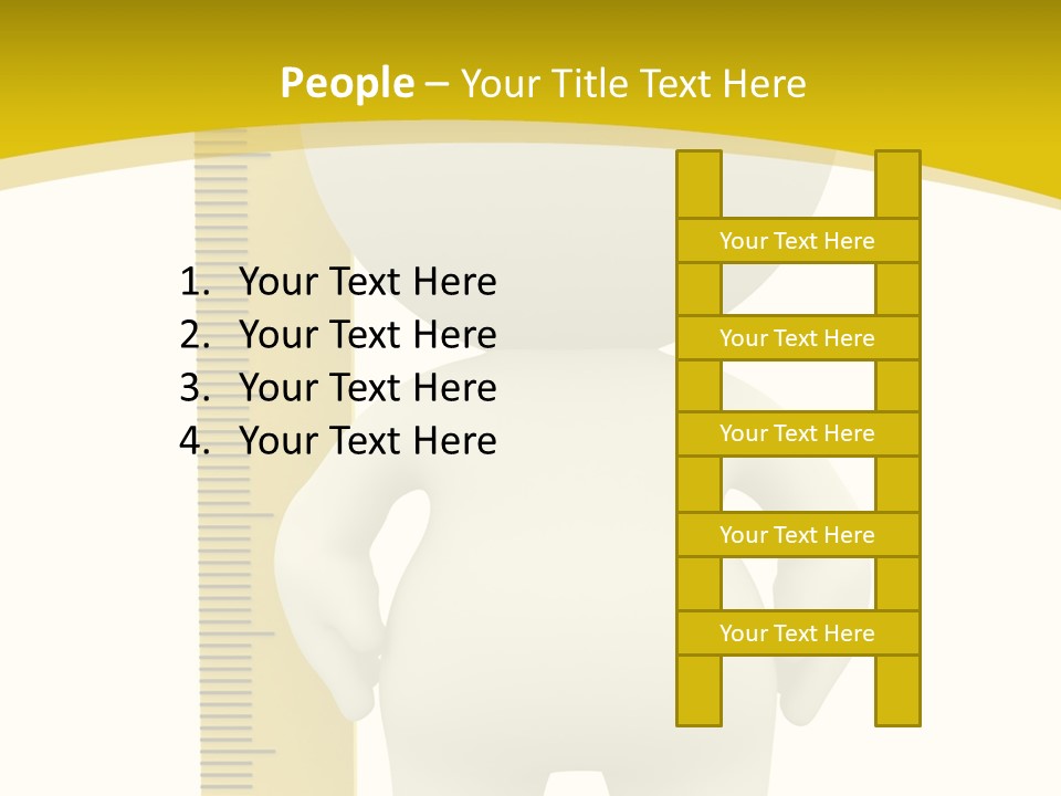 Cartoon Meters Feet PowerPoint Template