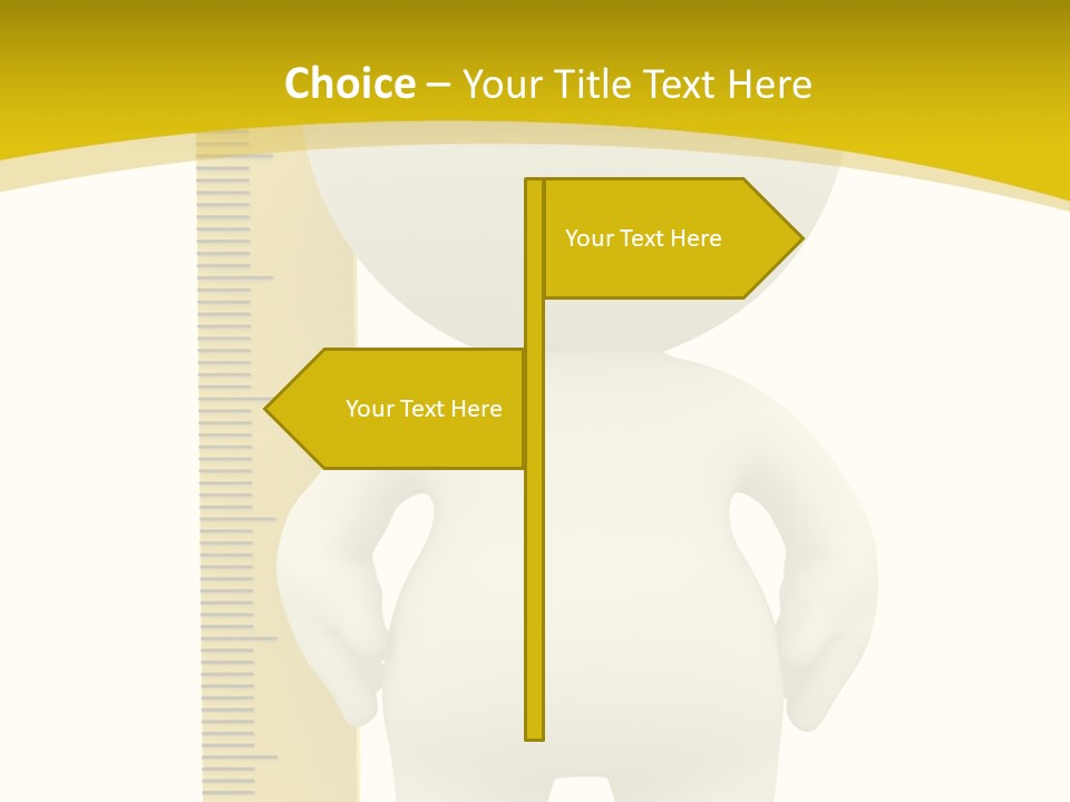 Cartoon Meters Feet PowerPoint Template