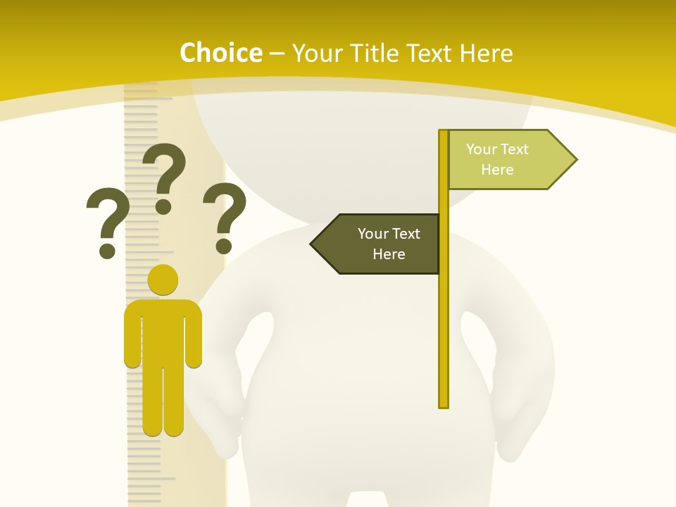 Cartoon Meters Feet PowerPoint Template