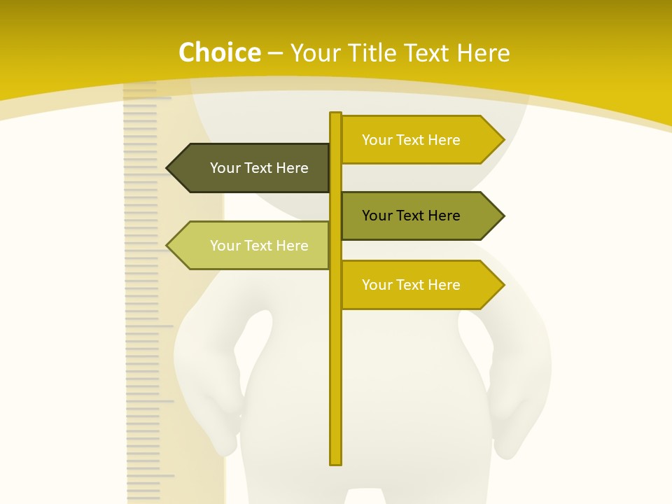 Cartoon Meters Feet PowerPoint Template