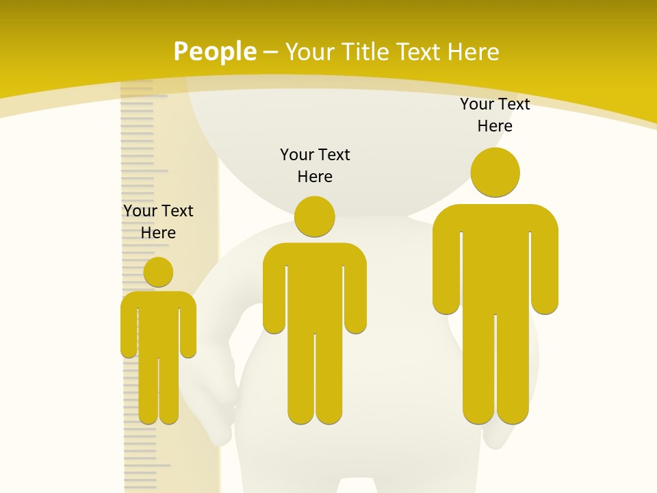 Cartoon Meters Feet PowerPoint Template
