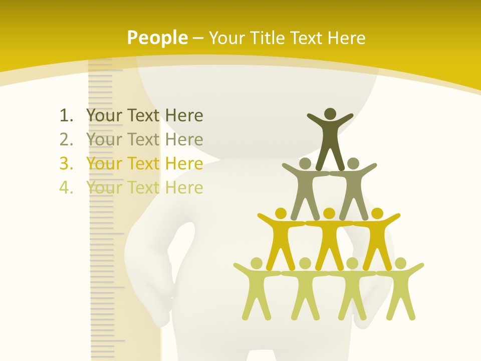 Cartoon Meters Feet PowerPoint Template