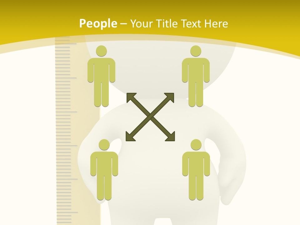 Cartoon Meters Feet PowerPoint Template