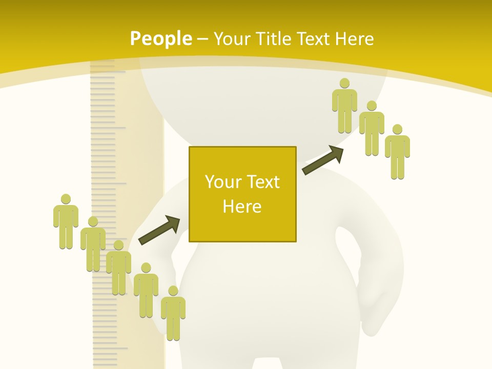 Cartoon Meters Feet PowerPoint Template