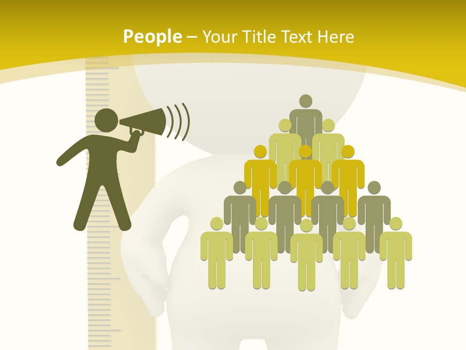 Cartoon Meters Feet PowerPoint Template