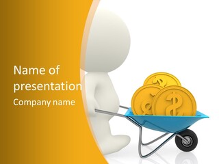 Abstract Money Investment PowerPoint Template