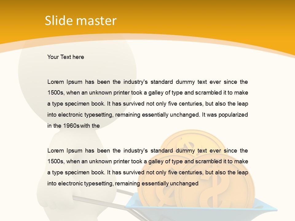 Abstract Money Investment PowerPoint Template