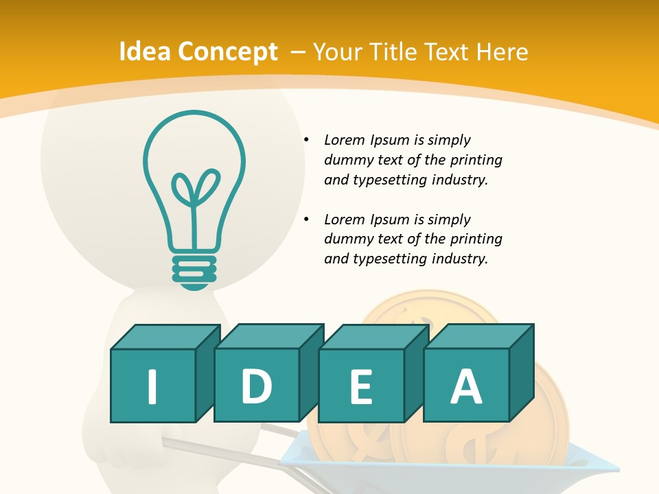 Abstract Money Investment PowerPoint Template