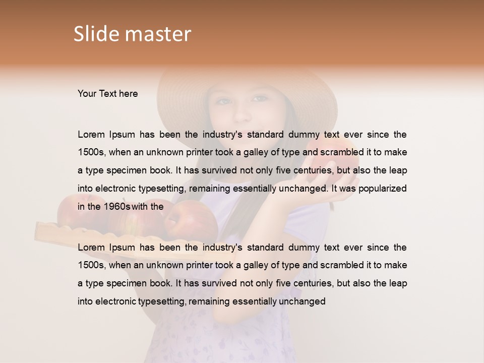 Fruit Person Dieting PowerPoint Template