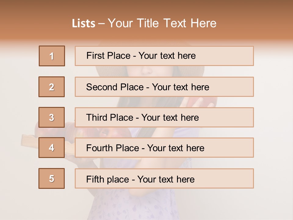Fruit Person Dieting PowerPoint Template