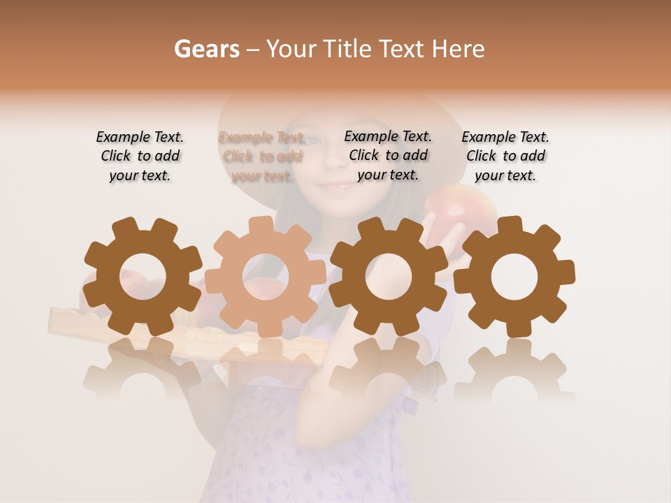 Fruit Person Dieting PowerPoint Template