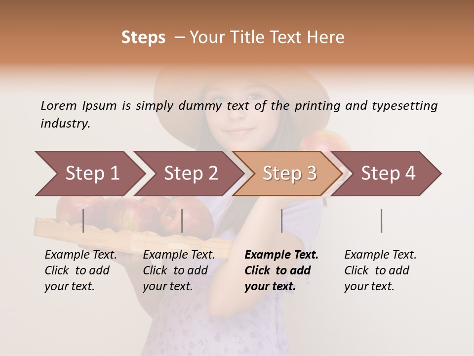 Fruit Person Dieting PowerPoint Template