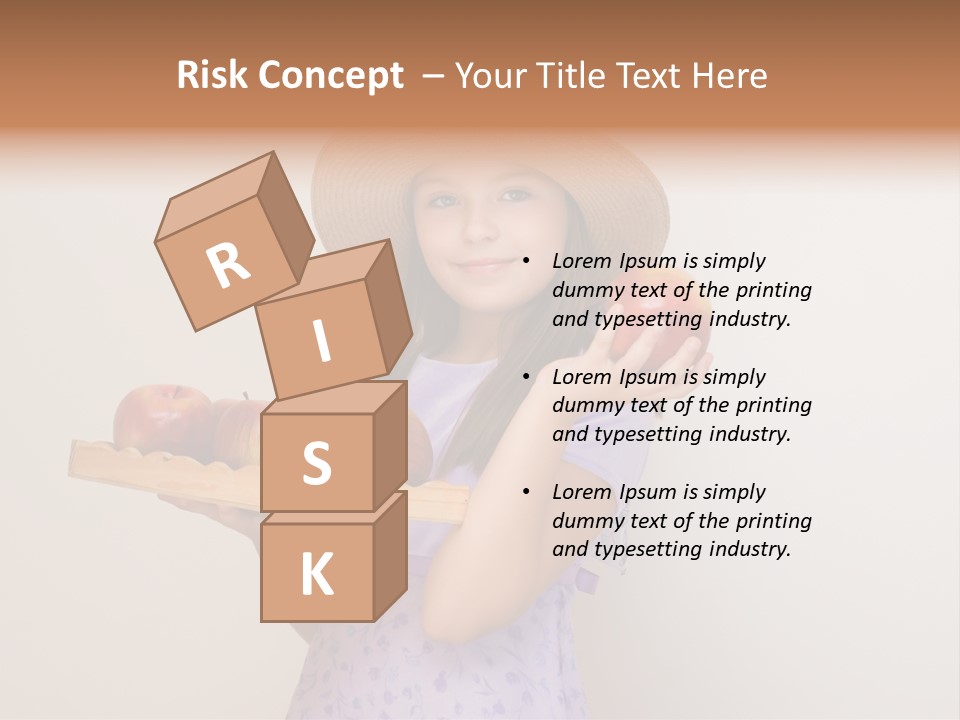 Fruit Person Dieting PowerPoint Template